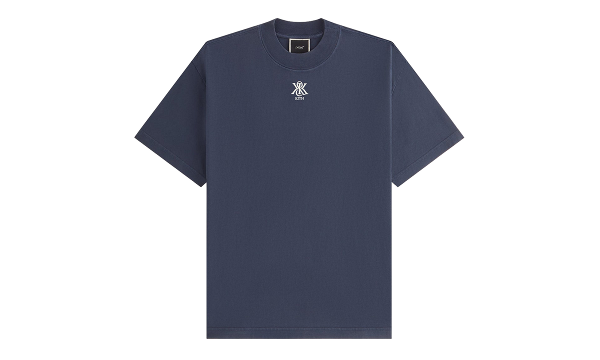 Mockneck Vintage Sueded Tee WMNS "Dark Blue" KITH126