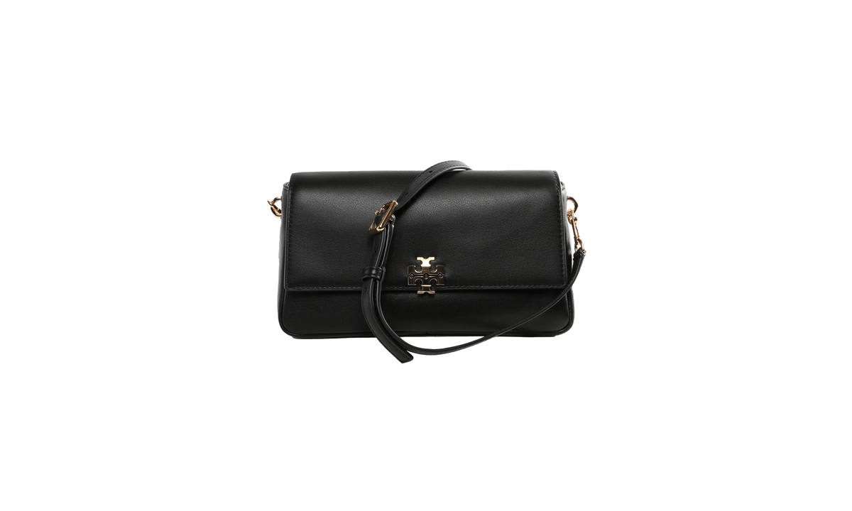 Tory Burch Charlie Leather Crossbody Bag "Black" 180725 001