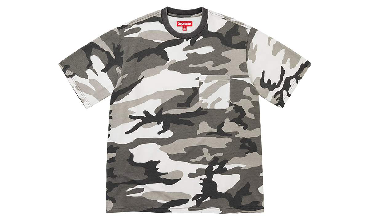 SUPREME Cracked Pocket S/S Shirt "Fw26 - Snow Camo" SU28457