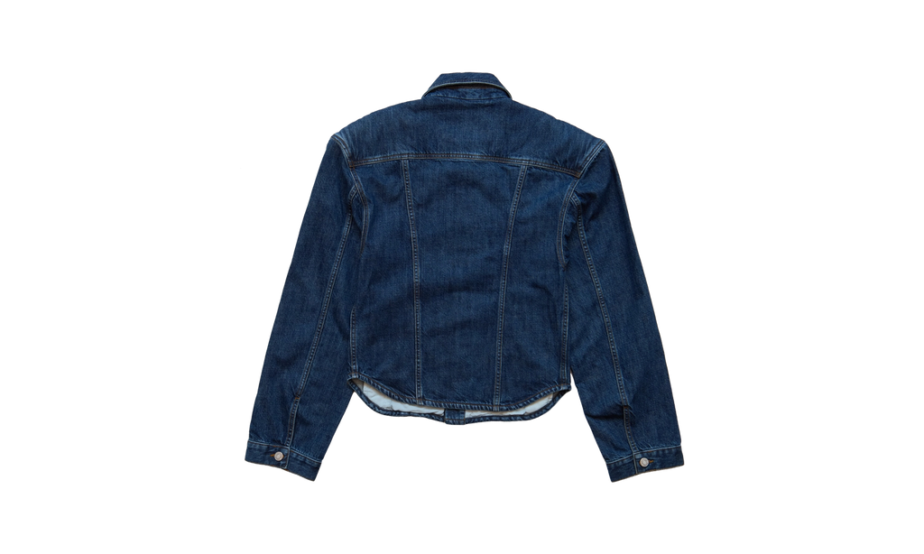 Martine Rose Extreme Shoulder Denim Jacket "Blue" 251WD08514