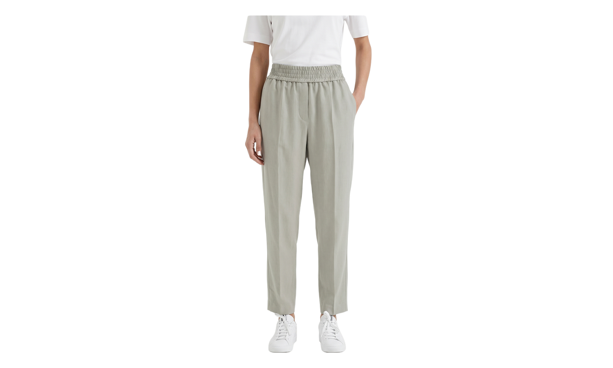 Brunello Cucinelli Relaxed Linen Trousers WMNS "Jackfruit" BRUN1496