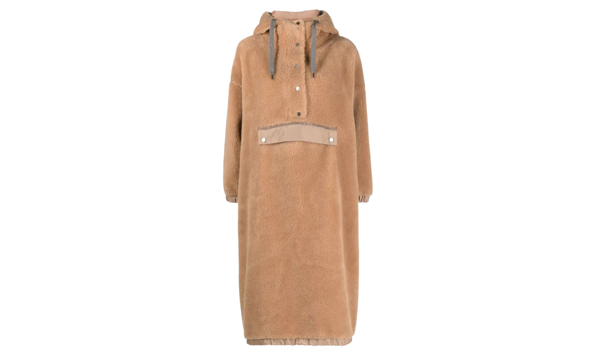 Brunello Cucinelli Hooded Shearling Coat WMNS "Camel" BRUN824