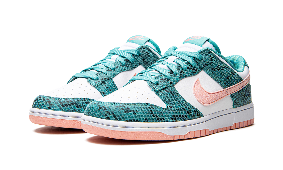 Nike Dunk Low "Snakeskin Washed Teal Bleached Coral" DR8577 300