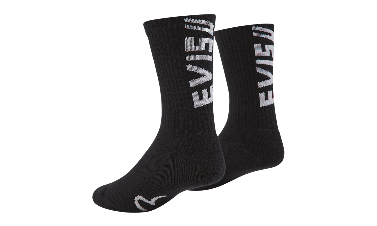 EVISU Jacquard Sock "Black" 2ESHTU6SC1215XXCT-BLK