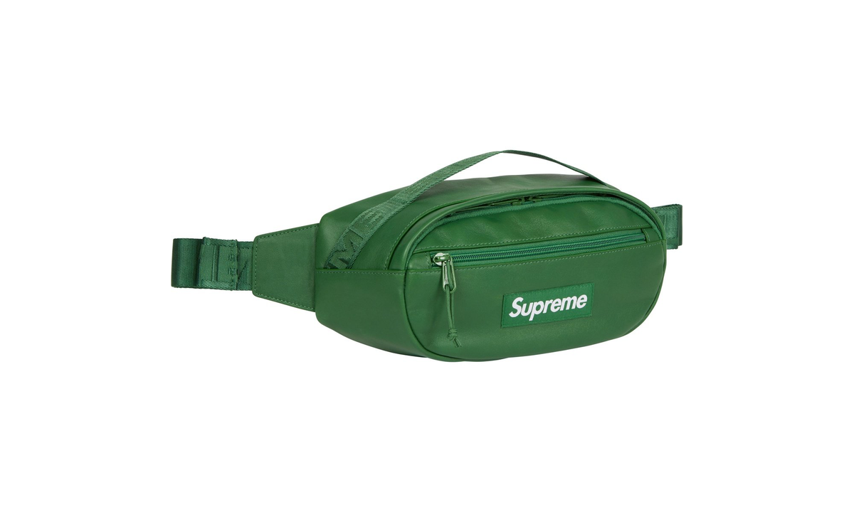 Supreme Leather Waist Bag "FW24 - Green" SU26088