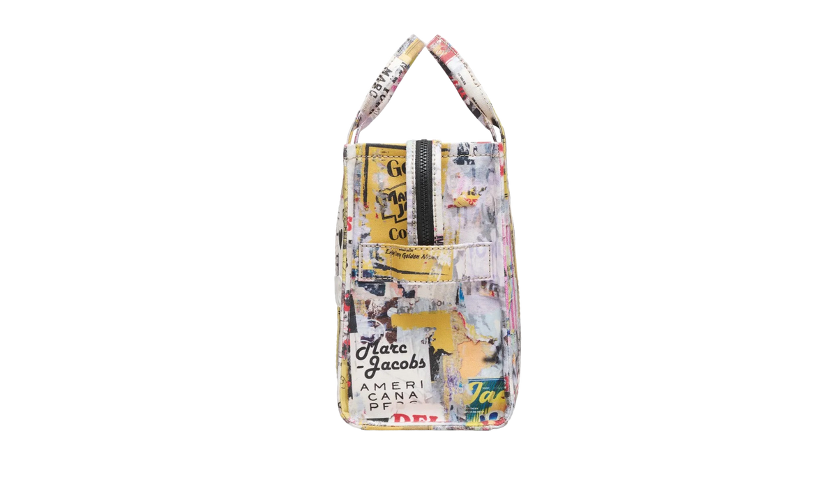 Marc Jacobs The Medium Tote Pop Americana Canvas Tote Bag "White Multicolor" 2P6HTT017H02 101