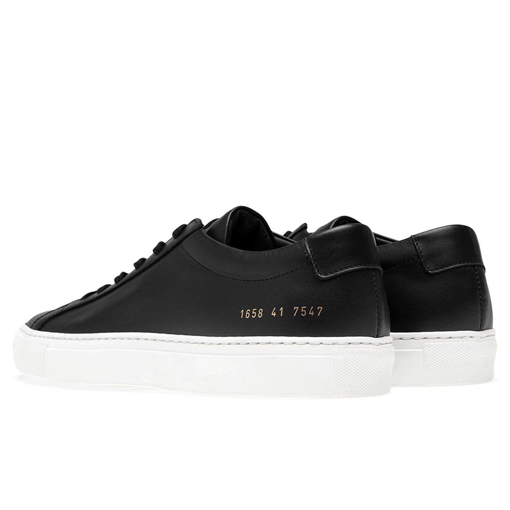 Common Projects Achilles Low White Sole - Black