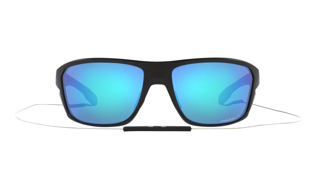 Oakley Split Shot Polarized Sunglasses "Matte Black / PRIZM Sapphire" OO9416 33