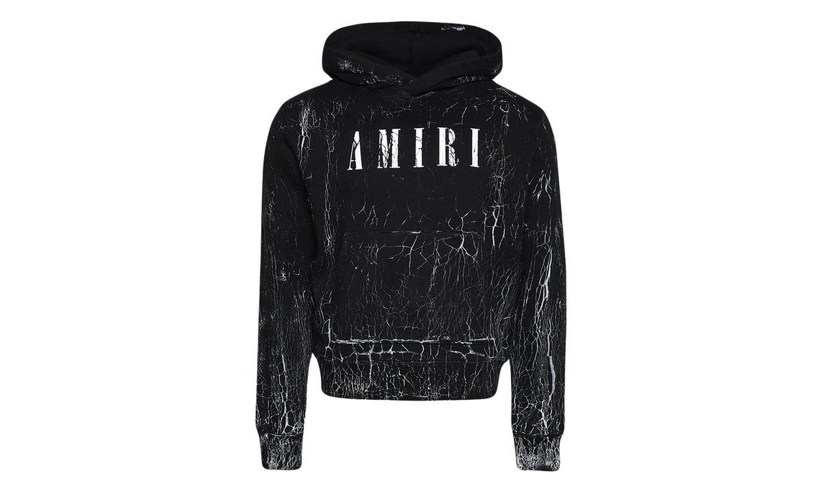 Amiri Cracked Core Logo Hoodie "Black / White" PS23MJL024 001