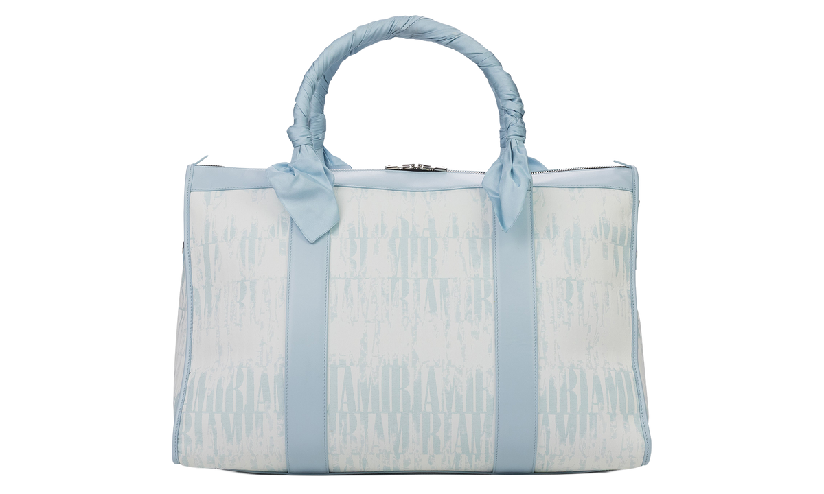 Amiri Jacquard Tie Dye Weekender Bag "Baby Blue" SS23MAB001 853