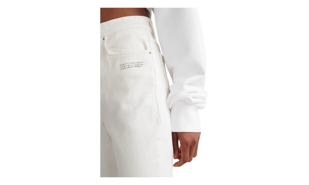 Off-White Corporate Skinny Jeans WMNS "White" OWYA003C99DEN0050110