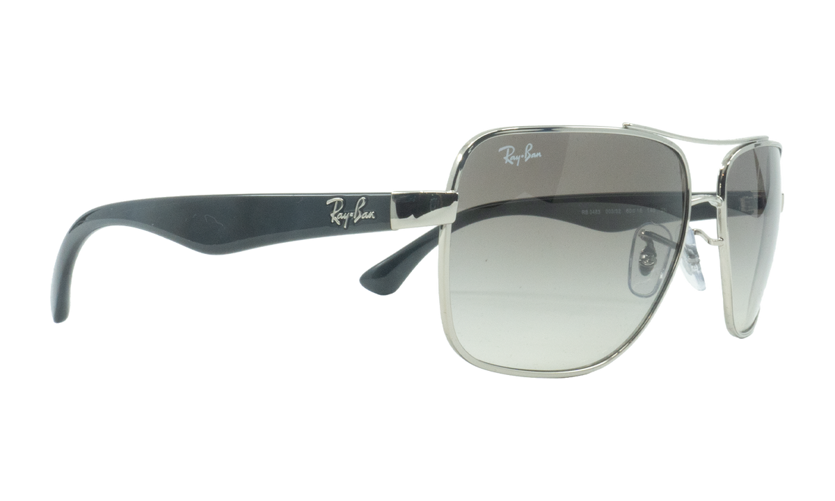 Rayban Square Sunglasses "Silver" RB3483-003-32_60