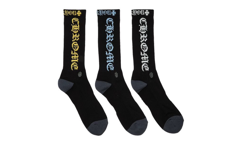 Chrome Hearts Socks (3 Packs) "Multicolor" CHRM0161