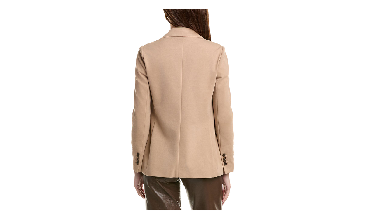 BRUNELLO CUCINELLI Double-Breasted Deconstructed Blazer WMNS "Almond Butter" BRUN1259
