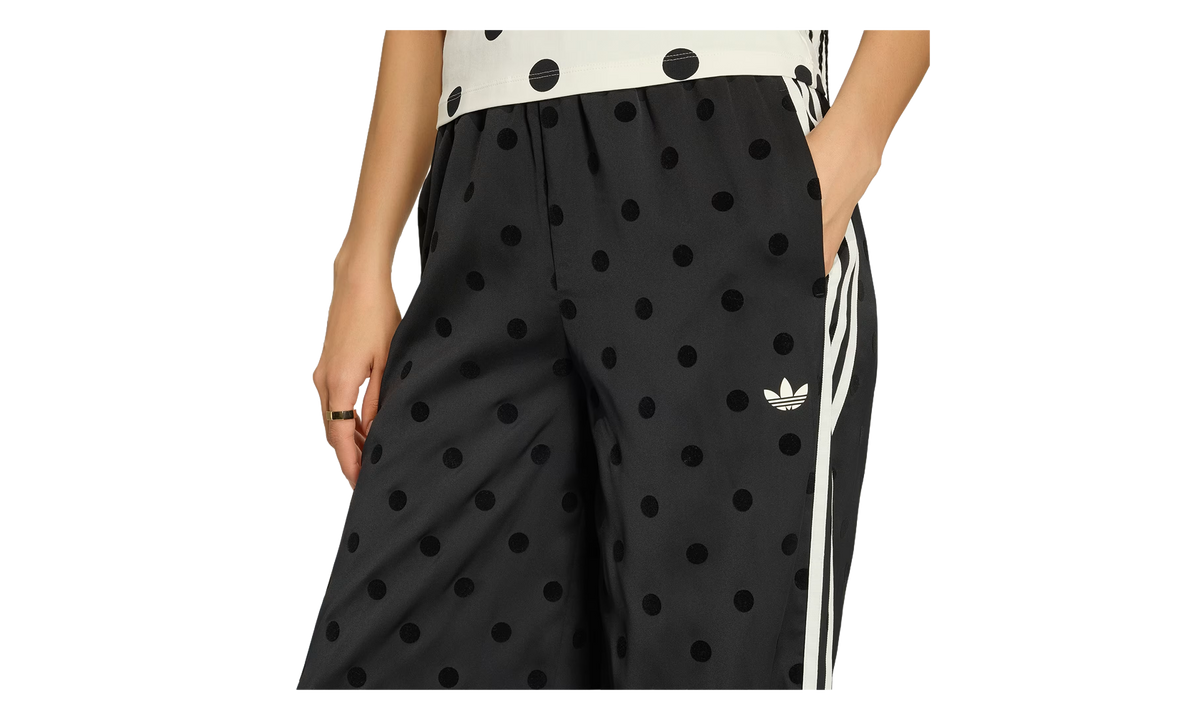Adidas Satin Polka Dots Wide Leg Pants WMNS "Black" KV1169