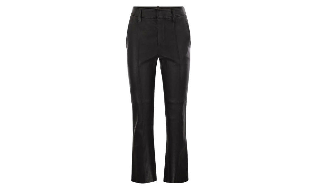 Brunello Cucinelli Leather Straight Trousers WMNS "Black" BRUN1611