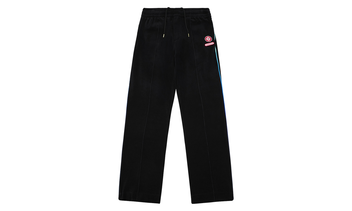 Casablanca Gradient Piping Velour Track Pant "Black" AW25 JTR 300 01