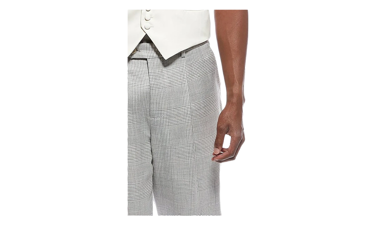 BRUNELLO CUCINELLI Wool & Silk-Blend Pleated Trousers "Grey" BRUN246