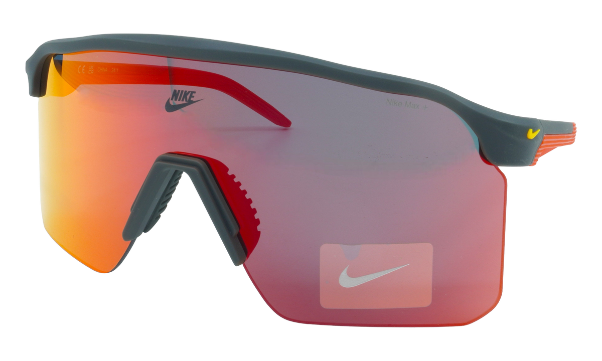 Nike Expedition Shield Sunglasses "Matte Dark Smoke Grey / Red Mirror" IB6562X 200