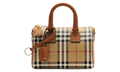 Burberry Mini Check Bowling Bag "Briar Brown" 8118565