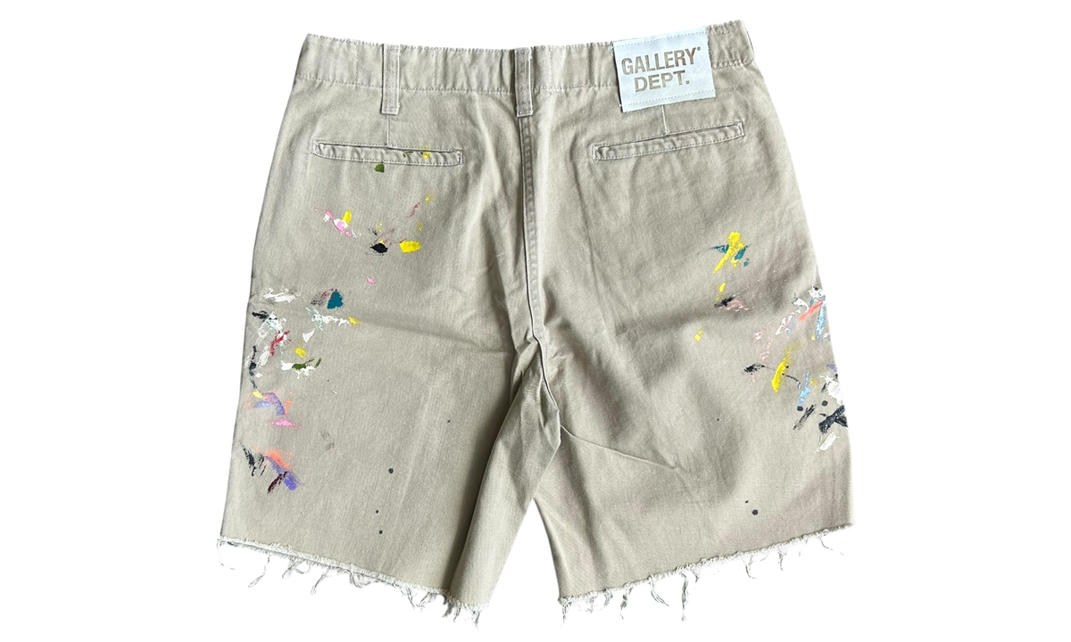 Gallery Dept Paint Splatter Workshop Shorts "Beige" GD401