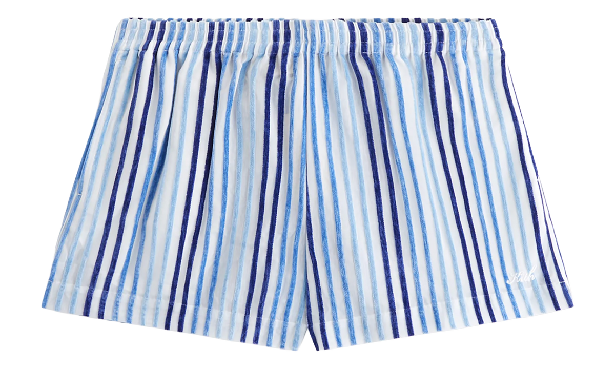Kith Erika Chenille Stripe Boxer Shorts WMNS "Blue" KHW060350 5020