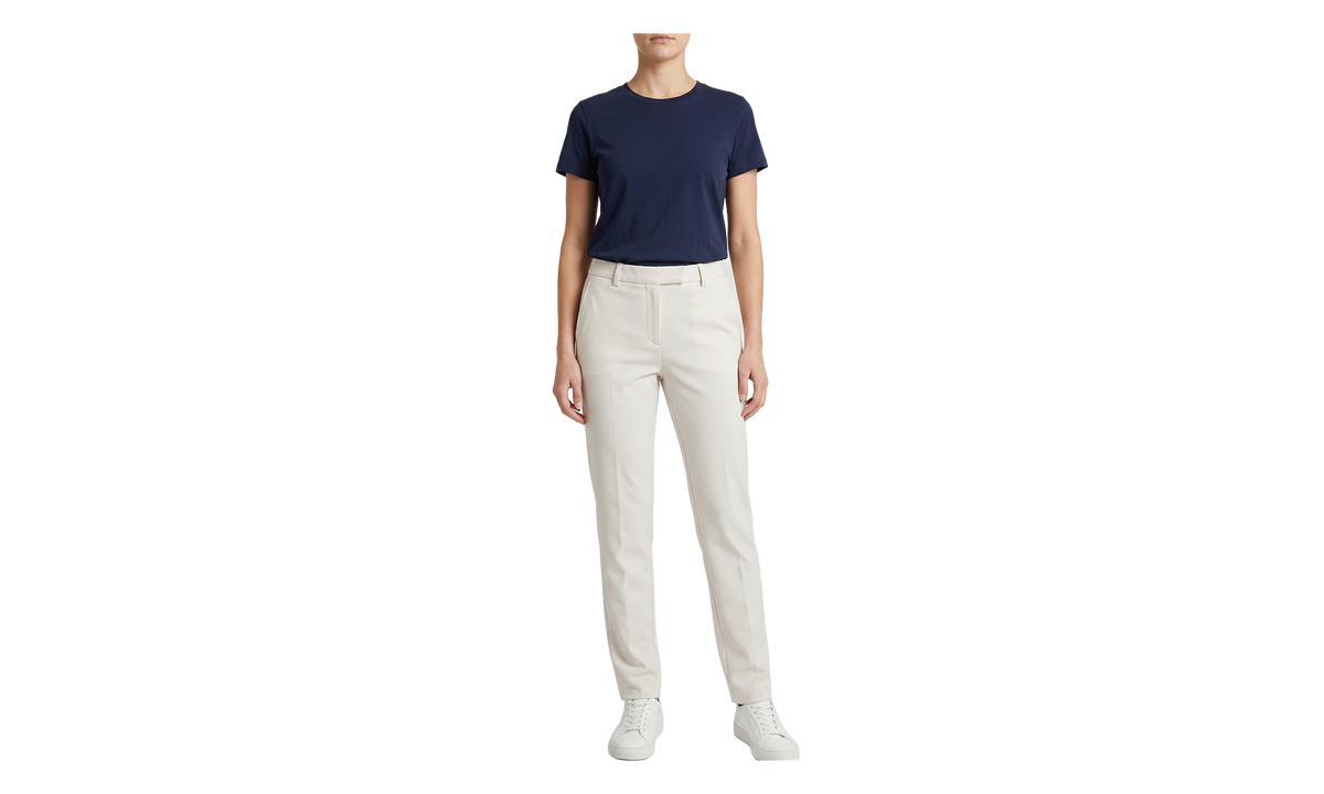 Brunello Cucinelli Tailored Cotton Trousers WMNS "Oat Grain" BRUN1528
