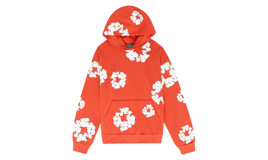 Denim Tears Cotton Wreath Hoodie "Orange" DT036
