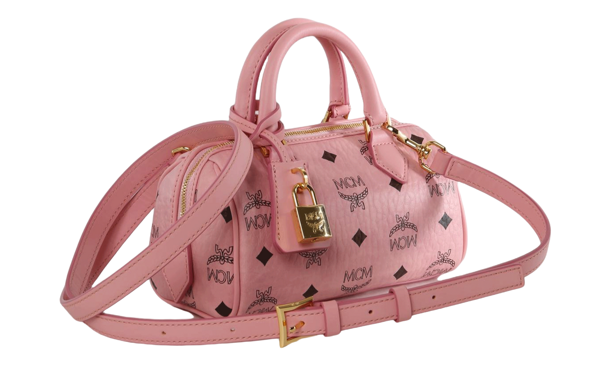 Mcm Ella VI Mini Boston bags "Soft Pink" MWBESEA01 SOFT PINK