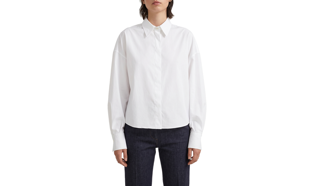 Brunello Cucinelli Oversized Cotton Shirt WMNS "White" BRUN1468