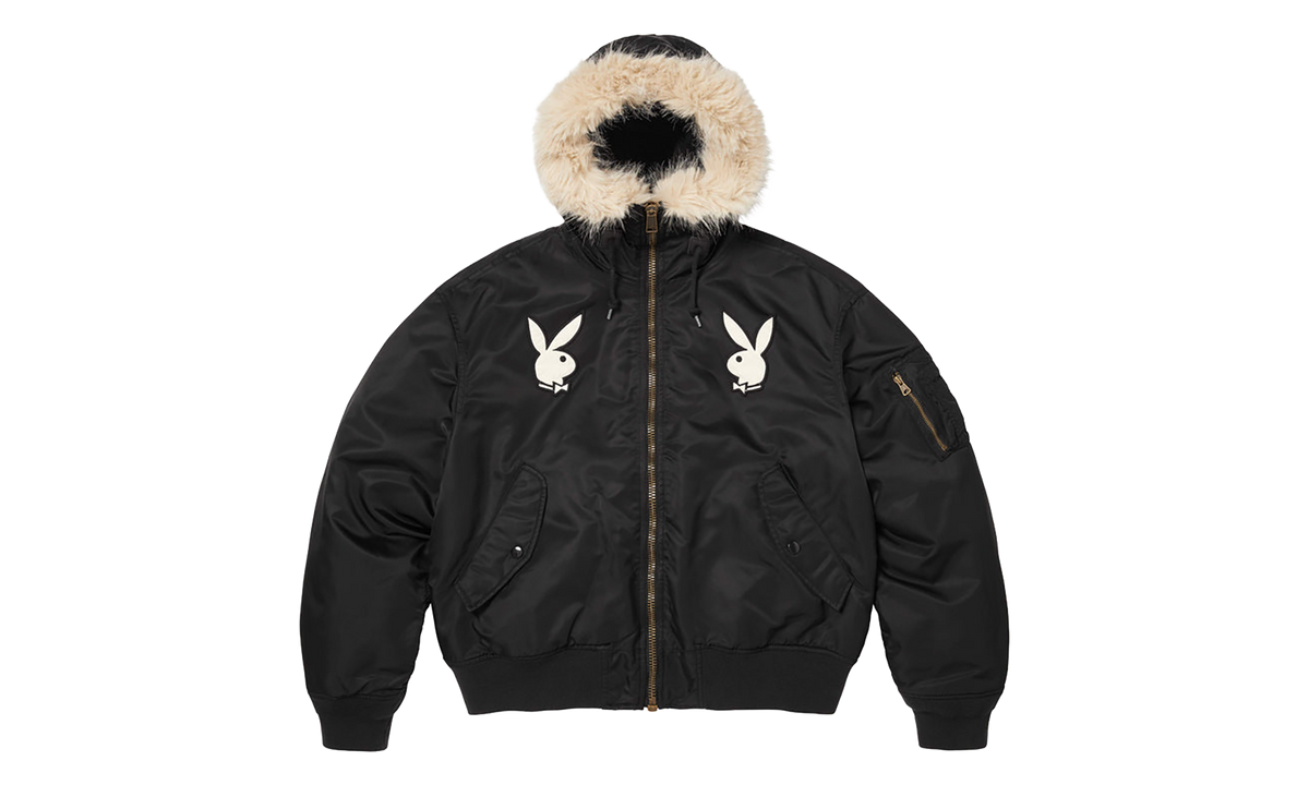 Supreme Playboy® Hooded MA-1 "SS26 - Black" SU27110