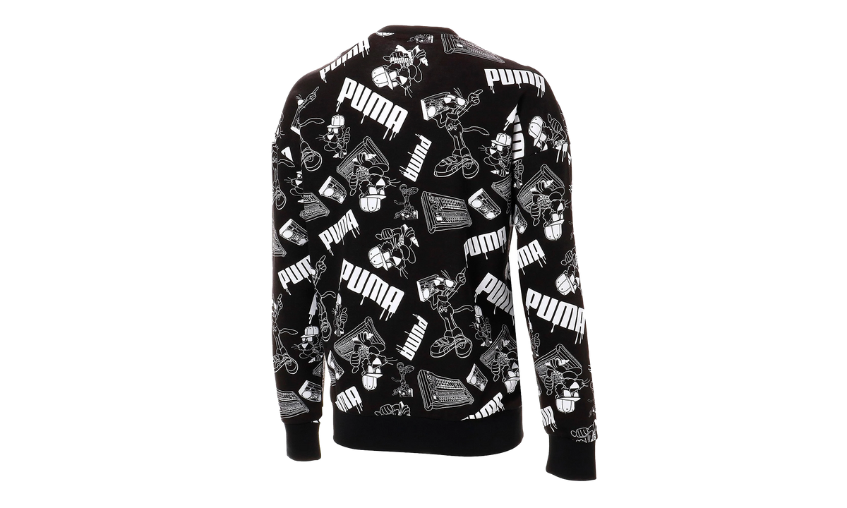 Puma SUPER CREW AOP SOUND "Black" 578458 51