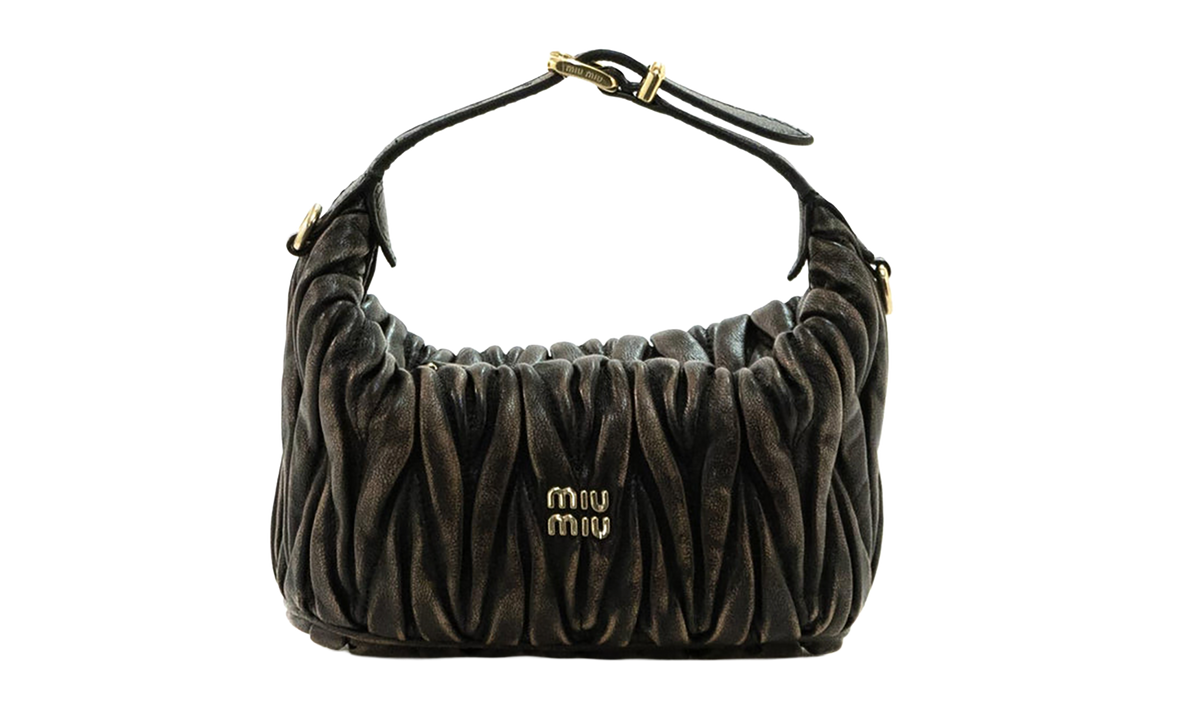 Miu Miu Matelasse Nappa Leather Handbag WMNS "Caffe" 5BP100 AF6Q F0201