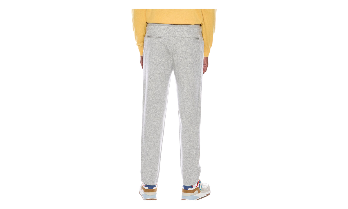 BRUNELLO CUCINELLI Drawstring Knit Trousers "Gray" BRUN436