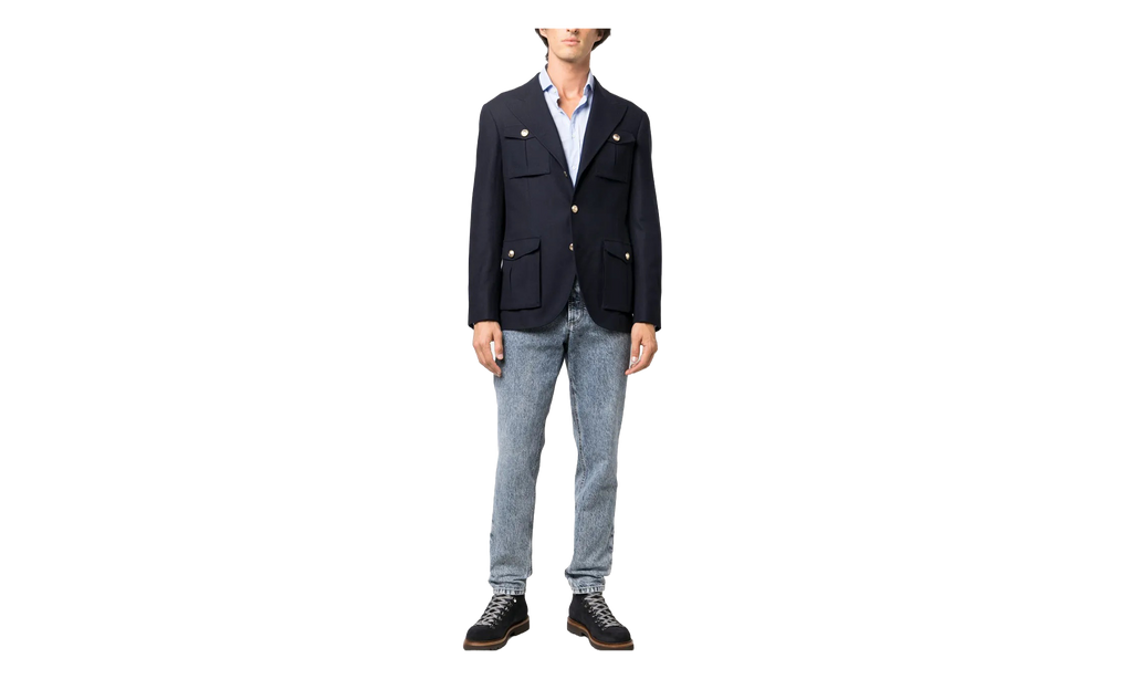 BRUNELLO CUCINELLI Denim Trousers "Faded Blue" BRUN175