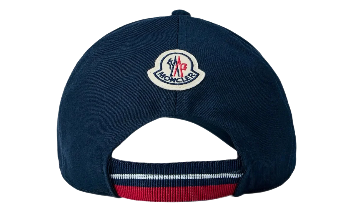 MONCLER Cotton Gabardine Baseball Cap "Navy Blue" MON93