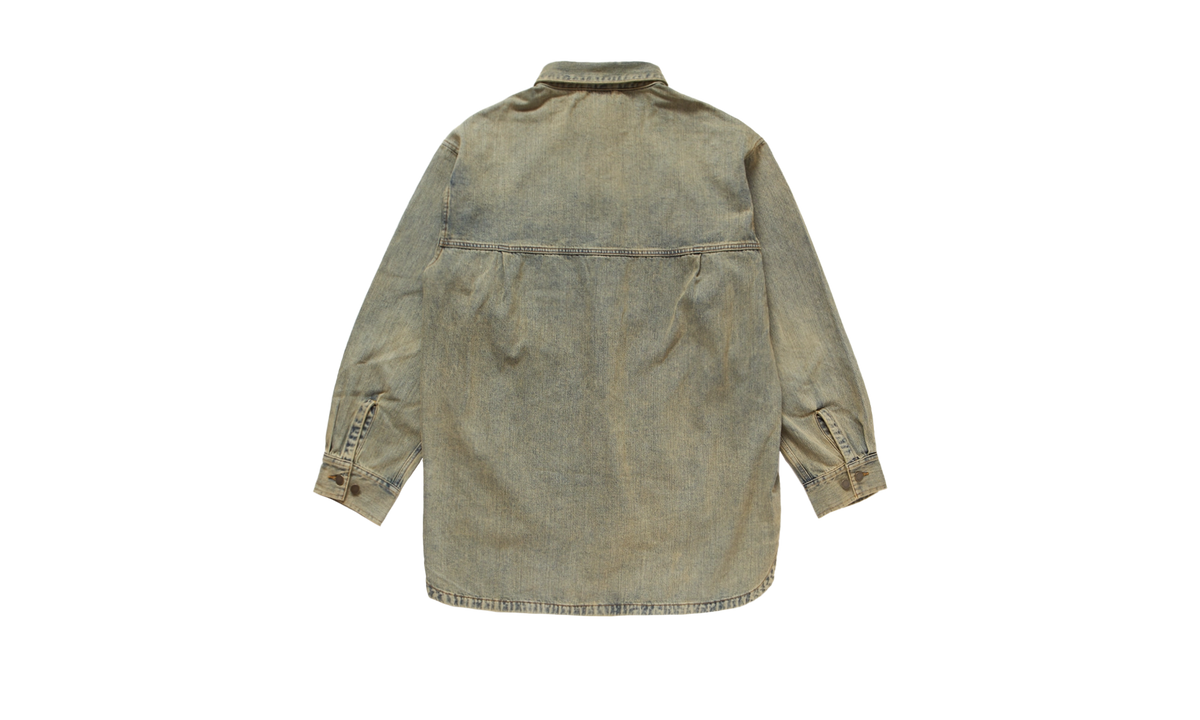 Entire Studios Herculean Denim Shirt Surface Wave "Blue" ESUS2511005SW