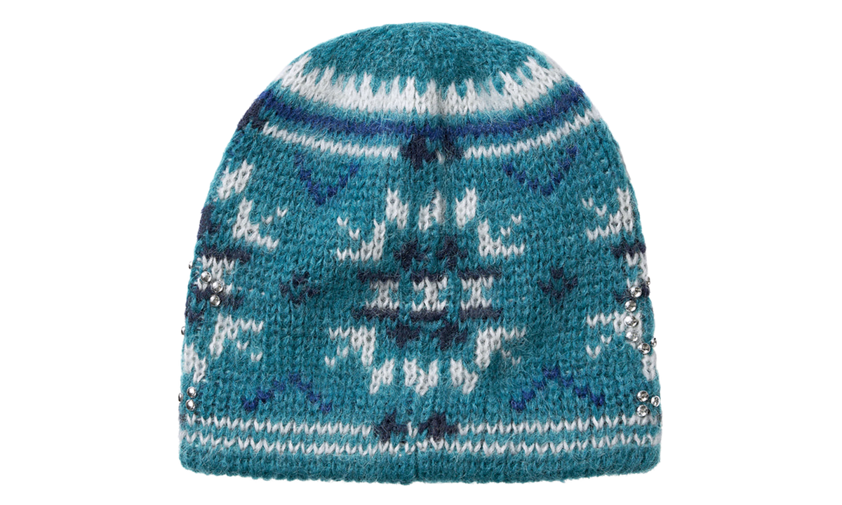 SUPREME Studded Fair Isle Beanie "FW26 - Blue" SU28497