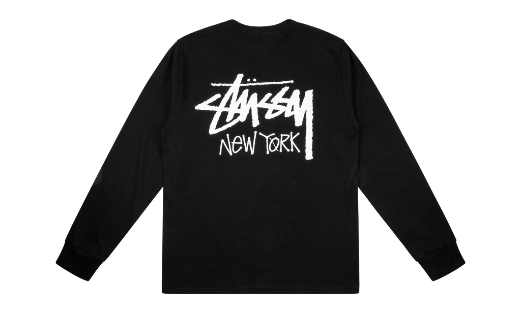 Stussy New York City Stock Long Sleeve Tee "Black" STUS70