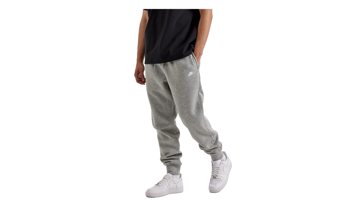 Nike Club Joggers "Dark Grey Heather / Light Smoke Grey / White" FN3787 063