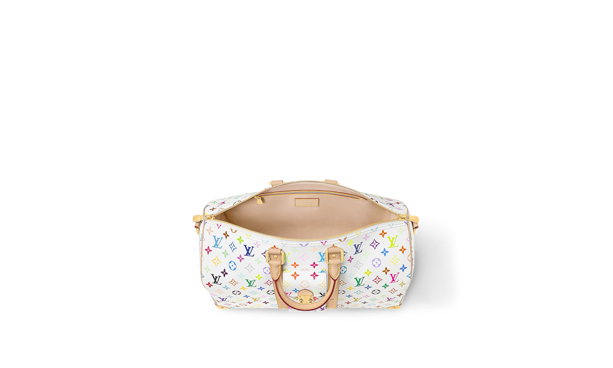 Louis Vuitton Keepall Bandoulière 45 "Takashi Murakami - White" M13742