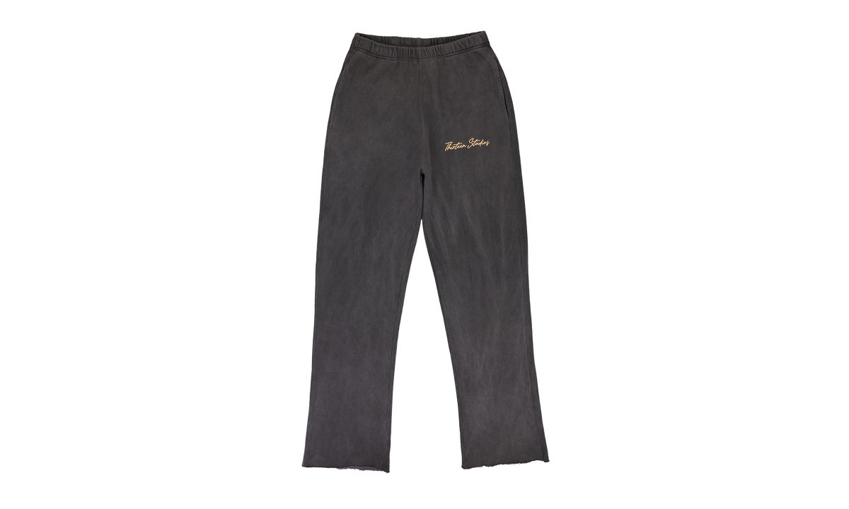 Thirteen Studios OIL WASH SWEATPANTS "Black" OIL WASH SWEATPANTS BLACK