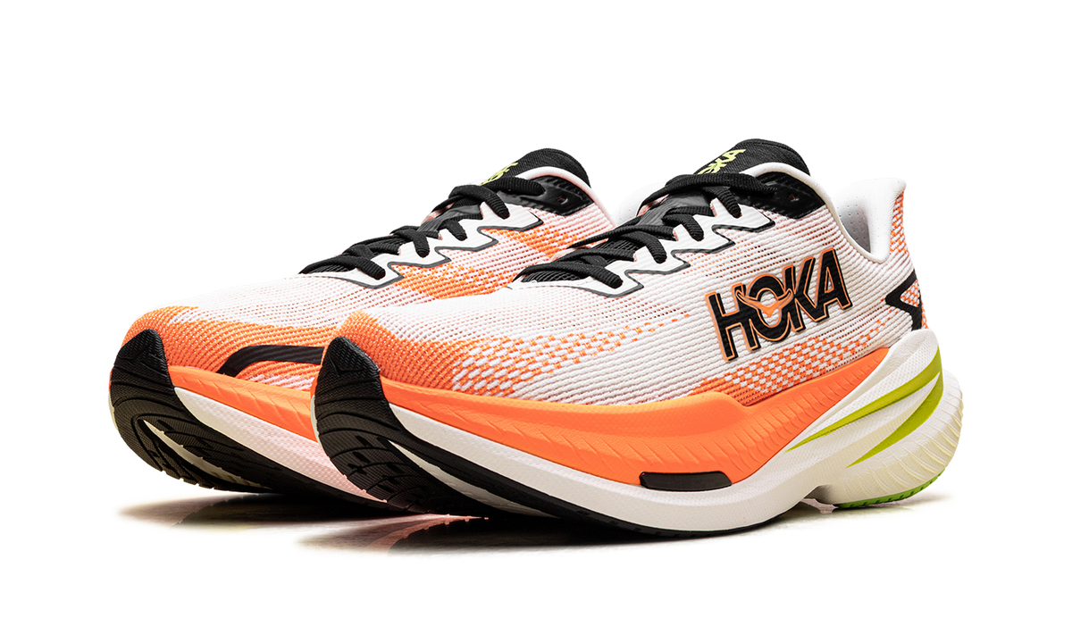 Hoka Mach X 3 "White / Neon Tangerine" 1168720 WNG