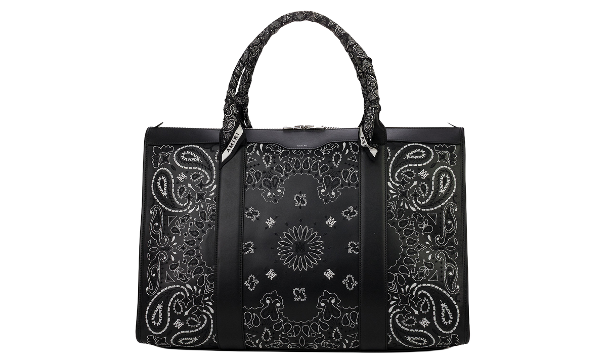Amiri Weekender Bandana Bag "Black" PF23MAW005 001