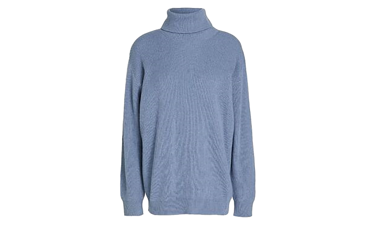 Brunello Cucinelli Turtleneck Knit Sweater WMNS "Stone Blue" BRUN427