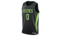 Nike NBA JAYSON TATUM BOSTON CELTICS SWINGMAN JERSEY "Black/Pro Green/Action Green" FQ4335 011