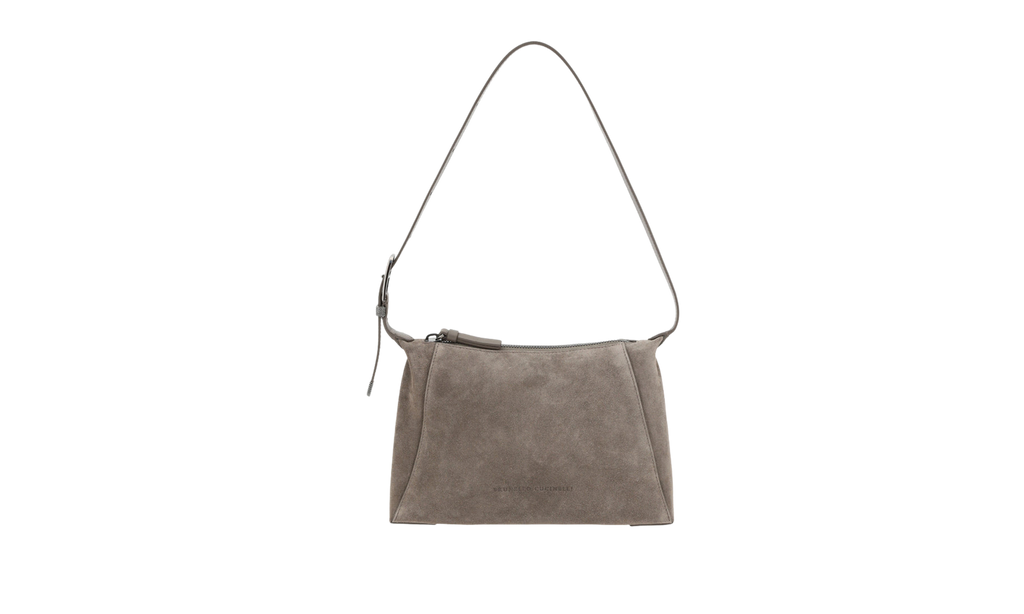 Brunello Cucinelli Suede Shoulder Bag WMNS "Taiga" BRUN1442