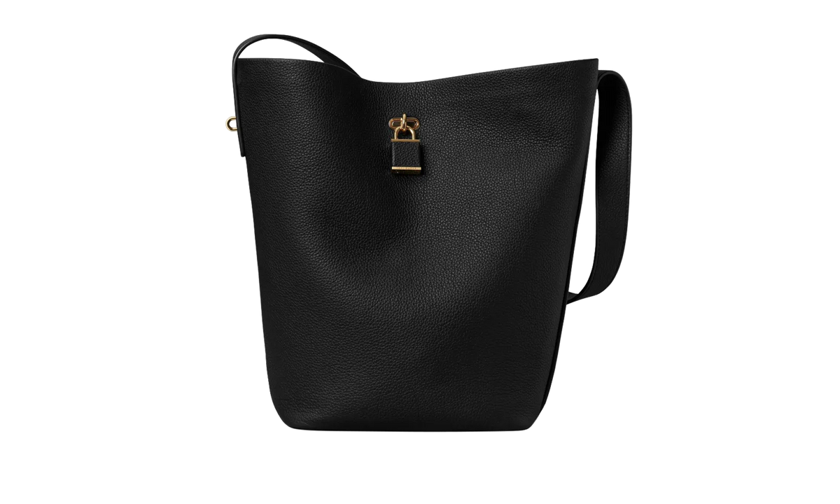Tory Burch Lock Slim Bucket Bag "Black" 178721 001