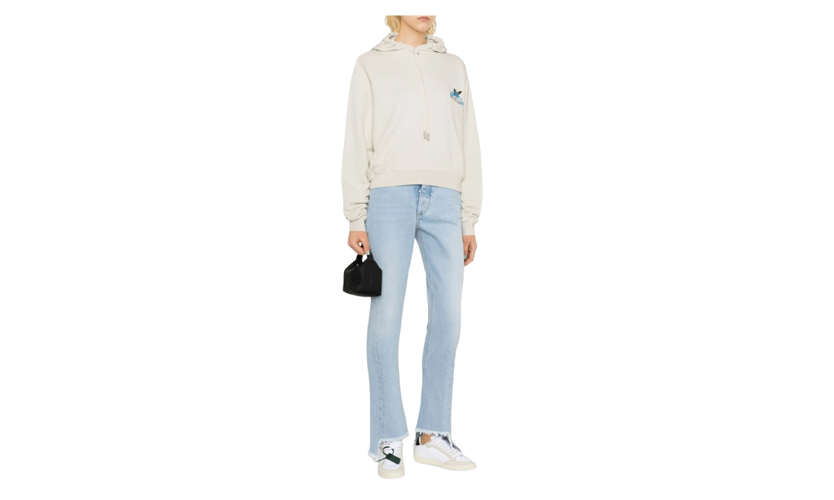Off-White Butterfly Embroidered Hoodie WMNS "Beige" OWBB16S23JER0040944