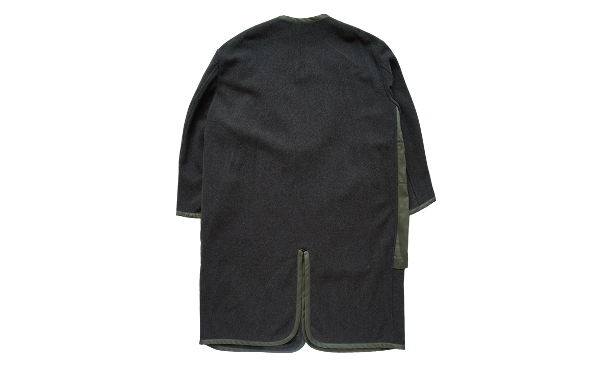 COMME DES GARCONS HOMME PLUS Cotton Patches Wool Coat "Khaki" PPC008051